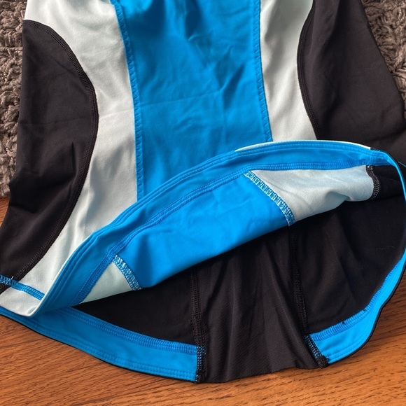 Lululemon Cardio Kick Blue Aqua Black Racerback Tank Top Size 4 - Picture 16 of 16